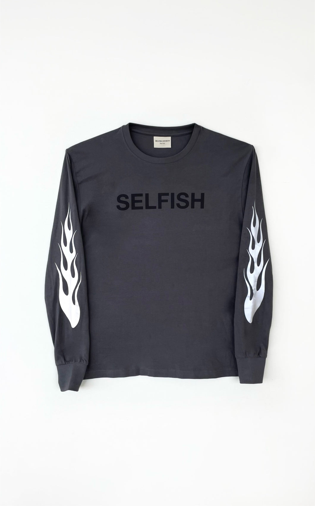 SELFISH FLAME LONG SLEEVE - SLATE GREY